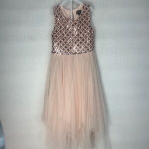 Lilt Pink and Gold Formal Kids Dress